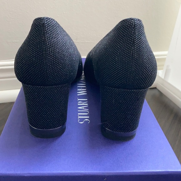 Black Stuart Weitzman logofirstclass Heels 6.5 - Picture 3 of 7